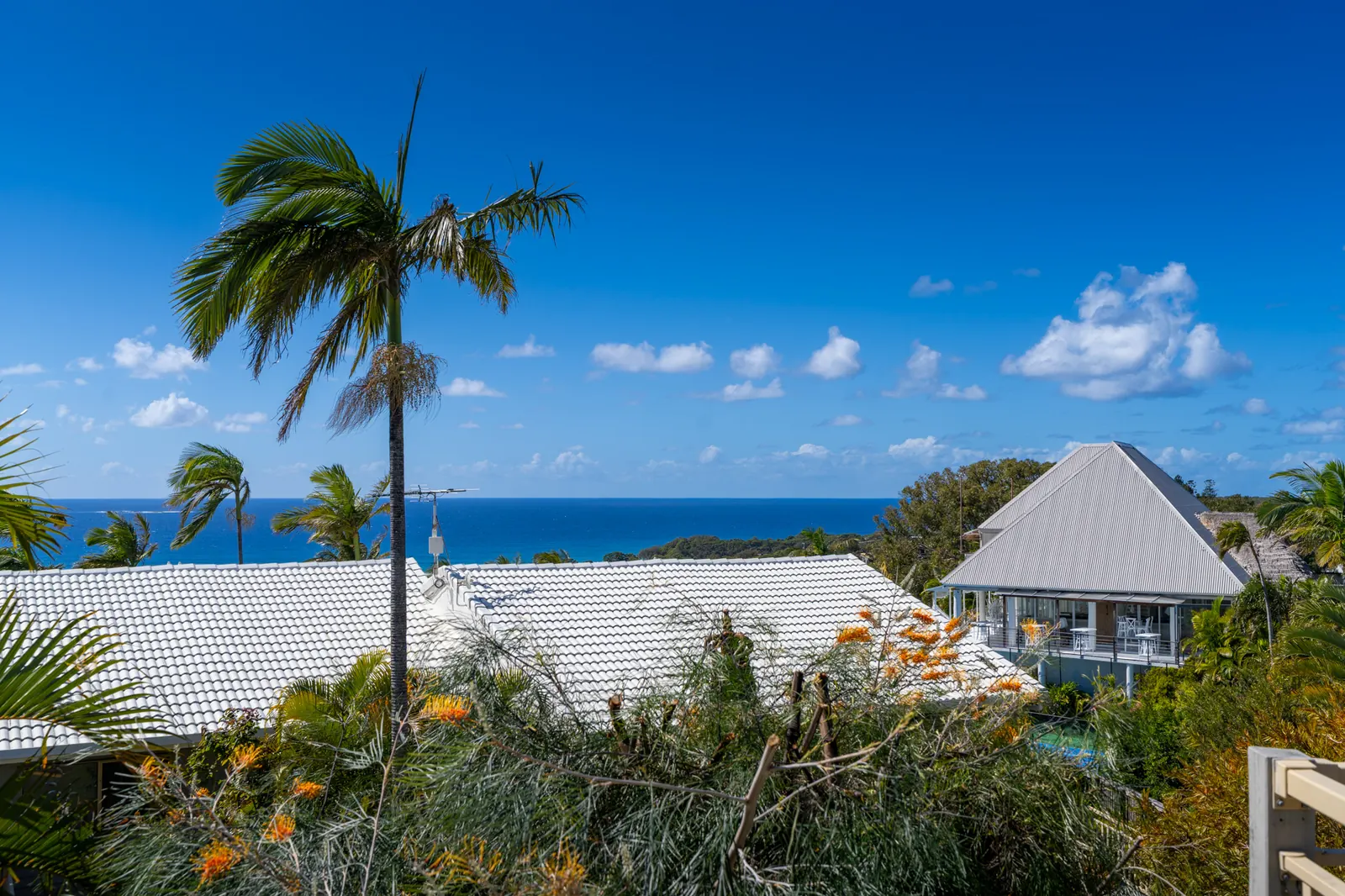 The ocean view from a Deluxe Ocean villa at Pandanus Palms Resort