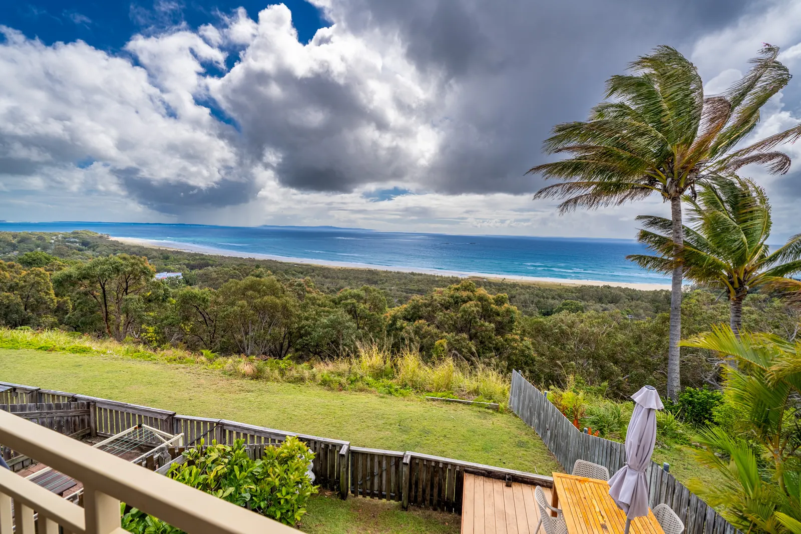 The ocean view from a Prestige Headland Ocean 3 Bedroom villa at Pandanus Palms Resort